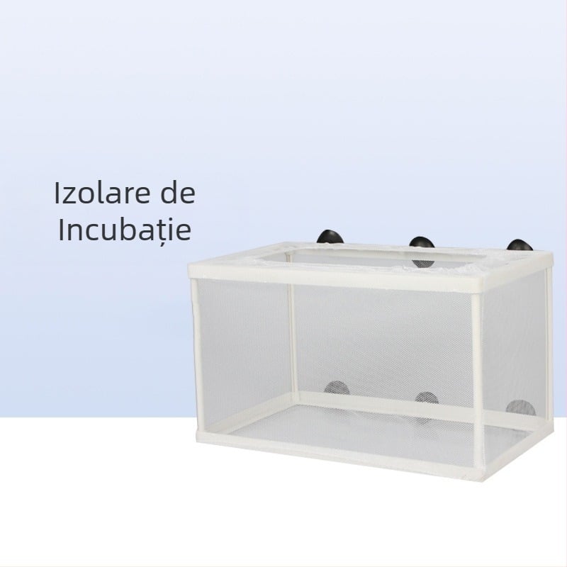 Incubator cu jgheab pentru incubație, cutie de izolare a peștilor, cutie de reproducere cu plasă, cutie mare pentru incubație