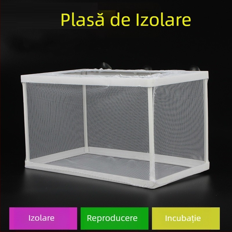 Incubator cu jgheab pentru incubație, cutie de izolare a peștilor, cutie de reproducere cu plasă, cutie mare pentru incubație