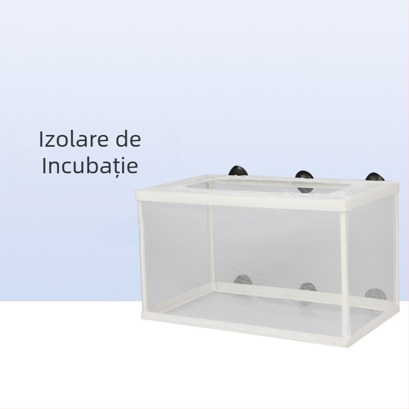 Incubator cu jgheab pentru incubație, cutie de izolare a peștilor, cutie de reproducere cu plasă, cutie mare pentru incubație