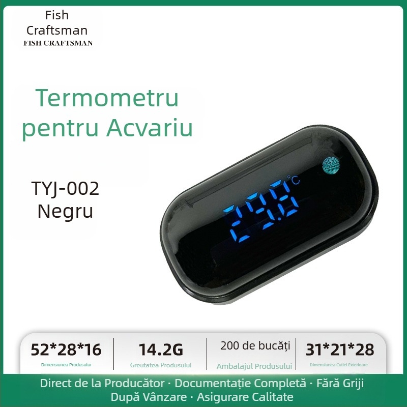 Termometru pentru acvariu cu LED, mini termometru electronic cu afișaj digital, termometru nou transfrontalier