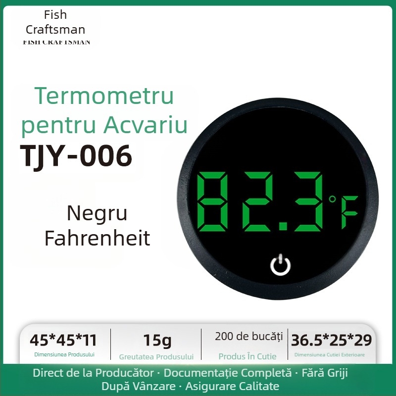 Termometru pentru acvariu cu LED, mini termometru electronic cu afișaj digital, termometru nou transfrontalier