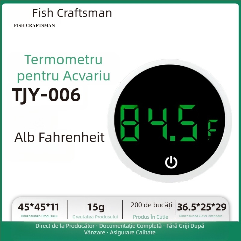 Termometru pentru acvariu cu LED, mini termometru electronic cu afișaj digital, termometru nou transfrontalier