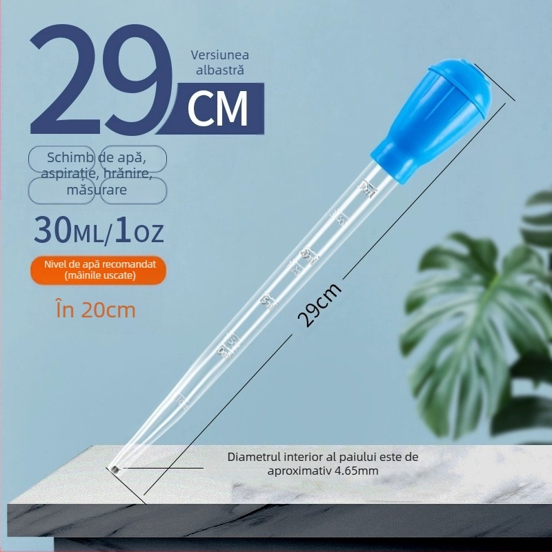 Acvariu ornamental pentru toaletă, aspirație pentru broaște țestoase, aspirație pentru bălegar, artefact, aspirație pentru bălegar, schimbarea apei, țeavă de aspirație, frământare manuală, instrument de curățare cu aspirație mare