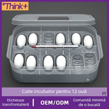 Reptile Gecko Șopârlă Broască țestoasă Pet Șarpe Broască țestoasă semi-acvatică 12 Ouă Tavă Incubator Cutie Livrare Cutie Reptile Ouă Incubator