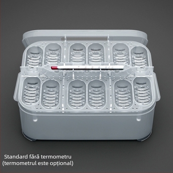 Reptile Gecko Șopârlă Broască țestoasă Pet Șarpe Broască țestoasă semi-acvatică 12 Ouă Tavă Incubator Cutie Livrare Cutie Reptile Ouă Incubator