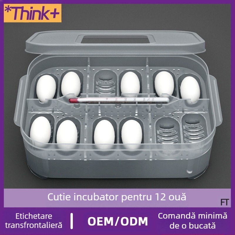 Reptile Gecko Șopârlă Broască țestoasă Pet Șarpe Broască țestoasă semi-acvatică 12 Ouă Tavă Incubator Cutie Livrare Cutie Reptile Ouă Incubator