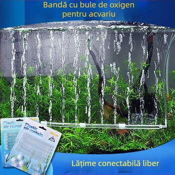 Accesorii pentru pompe de apă cu furtun de evacuare cu oxigen pentru acvariu, bară de aer aerisită cu bule