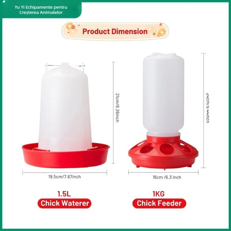 Export butoi pentru ceaun de pui, adăpător pentru pui, hrănitor pentru pui Amazon, butoi pentru creșterea păsărilor de curte