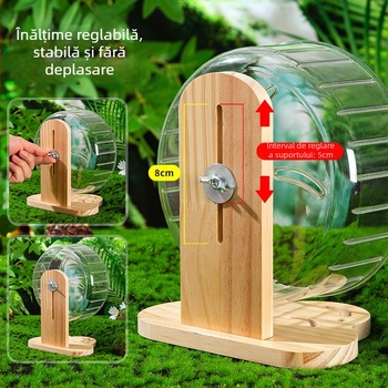 Wei Luo hamster 18cm bandă de alergare mută jucărie arici urs auriu complet transparent role mari consumabile