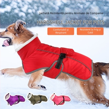 Îmbrăcăminte transfrontalieră pentru animale de companie, haine din bumbac, en-gros, iarnă, câine mare, golden retriever, găleată franceză, Corgi, haine calde pentru cățeluș