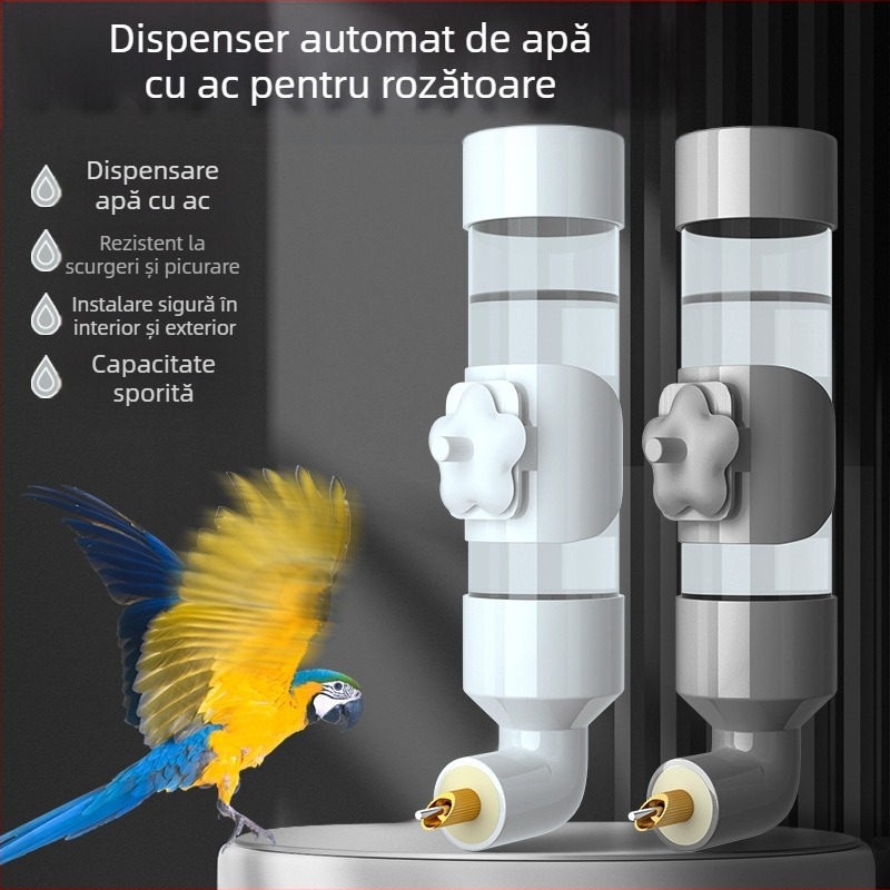 Fântână automată de băut pentru păsări, ceaun cu percutor, piele de tigru, Xuan Feng, papagal, scurgător, hrănitor cu apă, accesorii pentru colivie mare