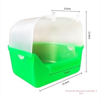 Bazin de baie pentru păsări în aer liber, cuib de pene, cadă de baie pentru păsări Jade Bird, cadă de baie pentru papagali mici, aprovizionare din fabrică