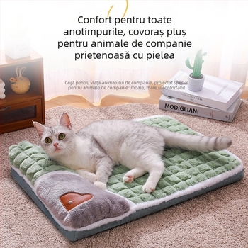 Furnizare directă din fabrică, saltea pentru câini Four Seasons, confortabilă, îngroșată, pentru animale de companie, saltea de dormit pentru câini mari, detașabilă și lavabilă, pentru canisă, articole pentru animale de companie