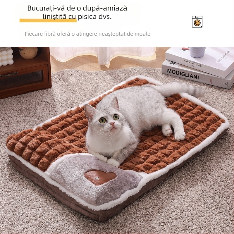 Furnizare directă din fabrică, saltea pentru câini Four Seasons, confortabilă, îngroșată, pentru animale de companie, saltea de dormit pentru câini mari, detașabilă și lavabilă, pentru canisă, articole pentru animale de companie