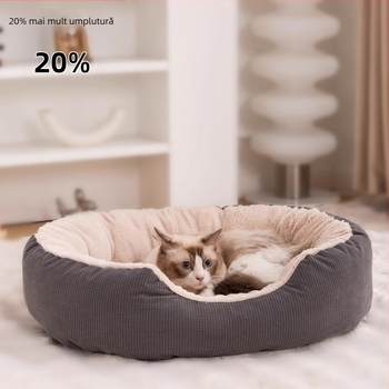 Cuib de animale de companie, en-gros, din catifea de iarnă, îngroșat, detașabil și lavabil, rezistent la zgârieturi, rezistent la uzură, cald, cuib de pisică, din catifea reiată, cuib de iarnă pentru câini