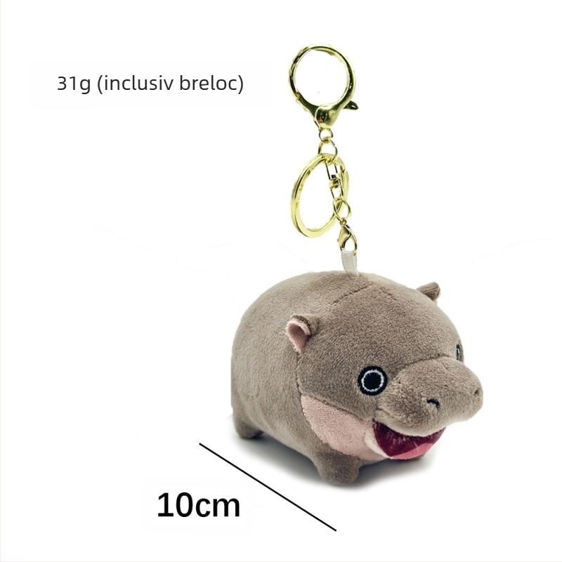 Păpușă de pluș transfrontalieră Moo Deng, hipopotam pitic thailandez, nou