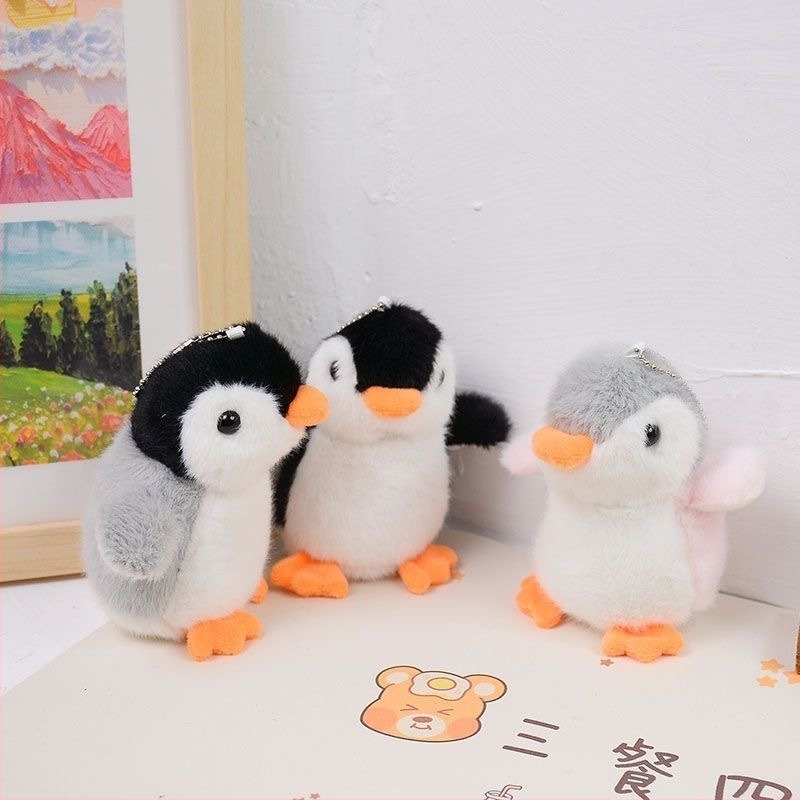 Drăguț pinguin de pluș breloc pandantiv fetiță geantă pandantiv cadou pinguin păpușă mică desene animate mașină de apucat mascul
