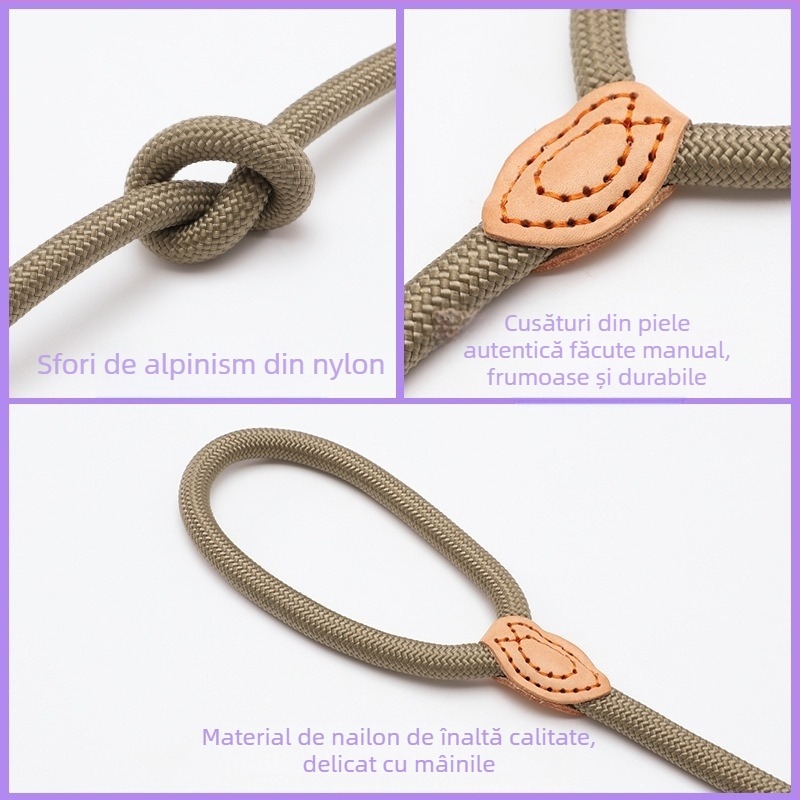 Frânghie de dresaj pentru câini en-gros, fabricată în fabricație, cu lanț P lung, gros de 2,5 m, retractabilă, integrată, cu tracțiune ușoară pentru animale de companie