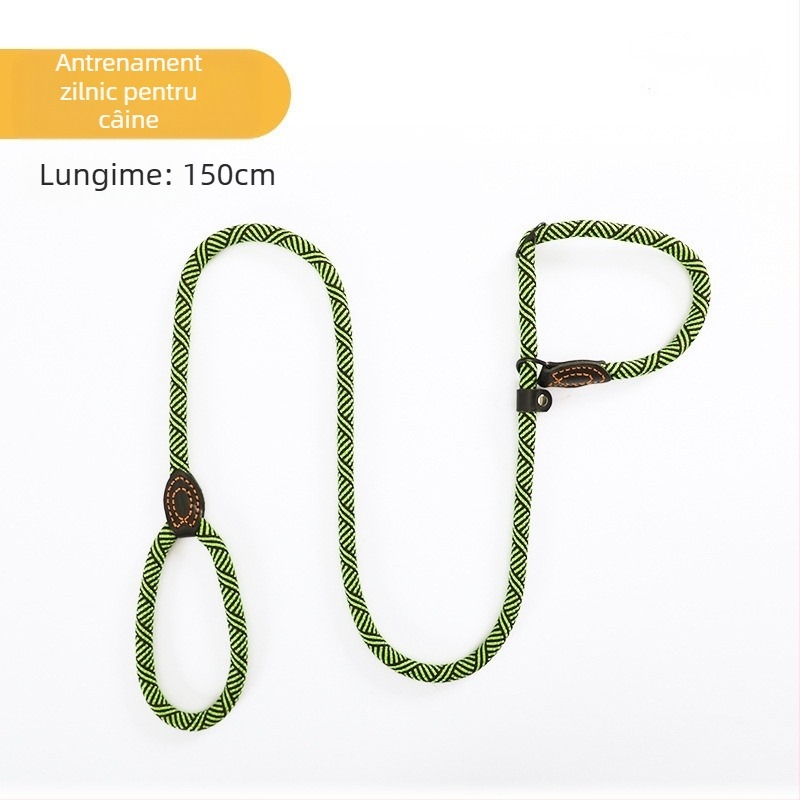 Frânghie de dresaj pentru câini en-gros, fabricată în fabricație, cu lanț P lung, gros de 2,5 m, retractabilă, integrată, cu tracțiune ușoară pentru animale de companie