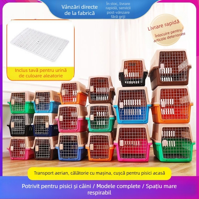 Cutie de aer pentru animale de companie, cușcă pentru pisici, geantă portabilă pentru călătorii, depozit de spațiu de consignație, cutie de aer auto pentru câini mici