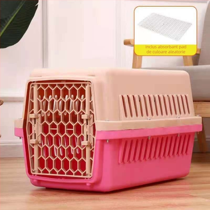 Cutie de aer pentru animale de companie, cușcă pentru pisici, geantă portabilă pentru călătorii, depozit de spațiu de consignație, cutie de aer auto pentru câini mici