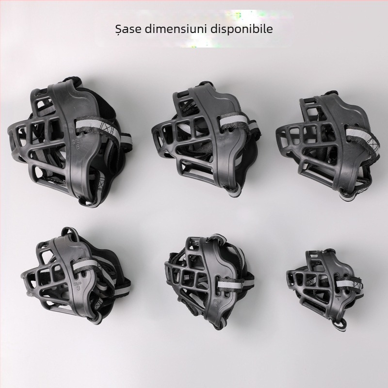 Mască de câine reglabilă din plastic, anti-mușcături, anti-lătrături, anti-mâncat, cu protecție pentru câini, en-gros