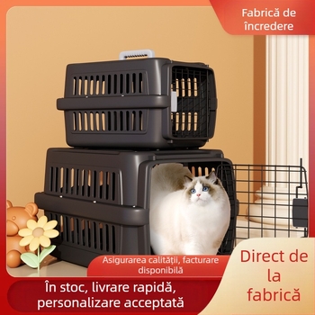 Cușcă pentru transportul aerian al animalelor de companie, cușcă medicală pentru transportul pisicilor, cușcă pentru pisici, cușcă pentru câini, cușcă pentru transportul câinilor mici, respirabilă și ușoară