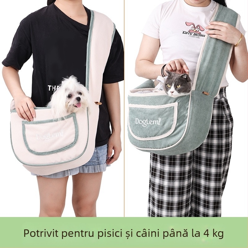 Geantă de umăr pentru animale de companie, geantă universală pentru pisici și căței, geantă de umăr proaspătă, simplă pentru ieșire, geantă pentru animale de companie