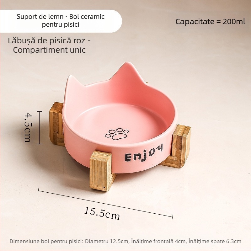 Bol pentru pisici, bol ceramic negru, bol pentru câini, bol negru, bol pentru hrană pentru pisici, băutură pentru câini, bol pentru hrană pentru pisici, bol cu apă pentru animale de companie, anti-șoc
