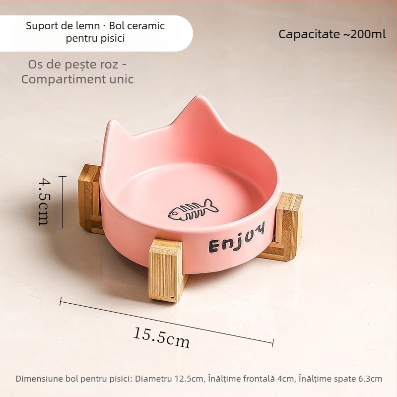 Bol pentru pisici, bol ceramic negru, bol pentru câini, bol negru, bol pentru hrană pentru pisici, băutură pentru câini, bol pentru hrană pentru pisici, bol cu apă pentru animale de companie, anti-șoc