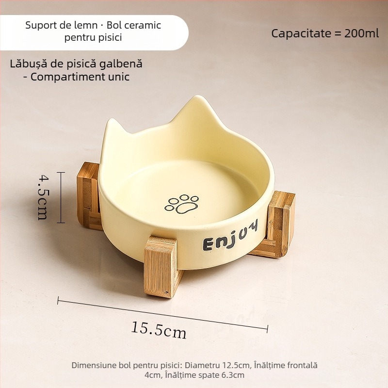 Bol pentru pisici, bol ceramic negru, bol pentru câini, bol negru, bol pentru hrană pentru pisici, băutură pentru câini, bol pentru hrană pentru pisici, bol cu apă pentru animale de companie, anti-șoc