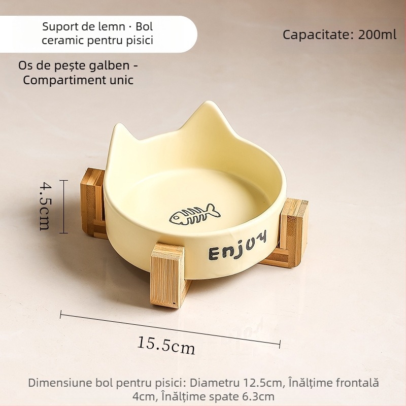 Bol pentru pisici, bol ceramic negru, bol pentru câini, bol negru, bol pentru hrană pentru pisici, băutură pentru câini, bol pentru hrană pentru pisici, bol cu apă pentru animale de companie, anti-șoc