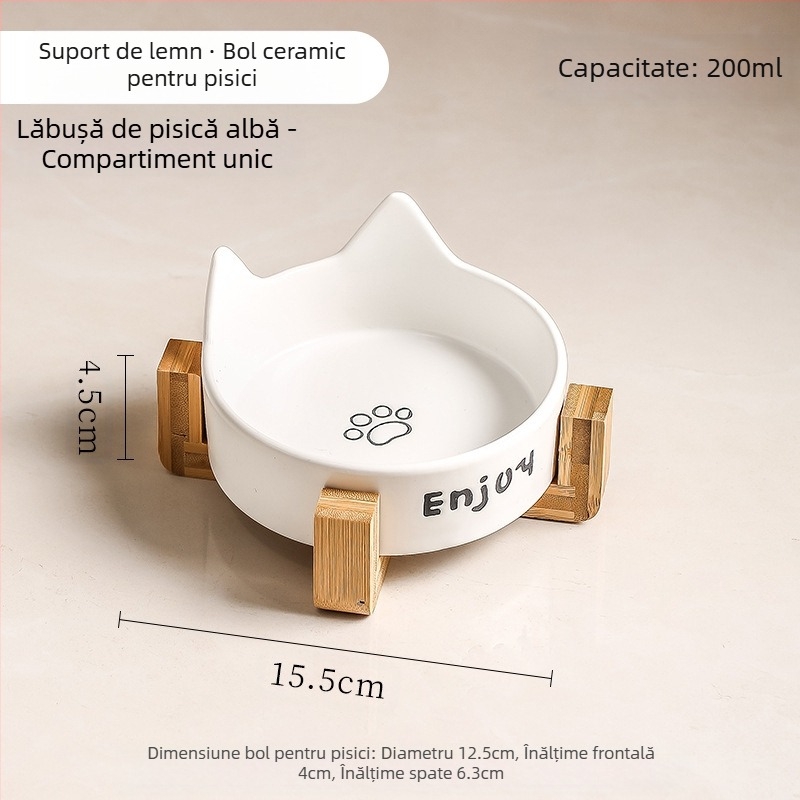 Bol pentru pisici, bol ceramic negru, bol pentru câini, bol negru, bol pentru hrană pentru pisici, băutură pentru câini, bol pentru hrană pentru pisici, bol cu apă pentru animale de companie, anti-șoc