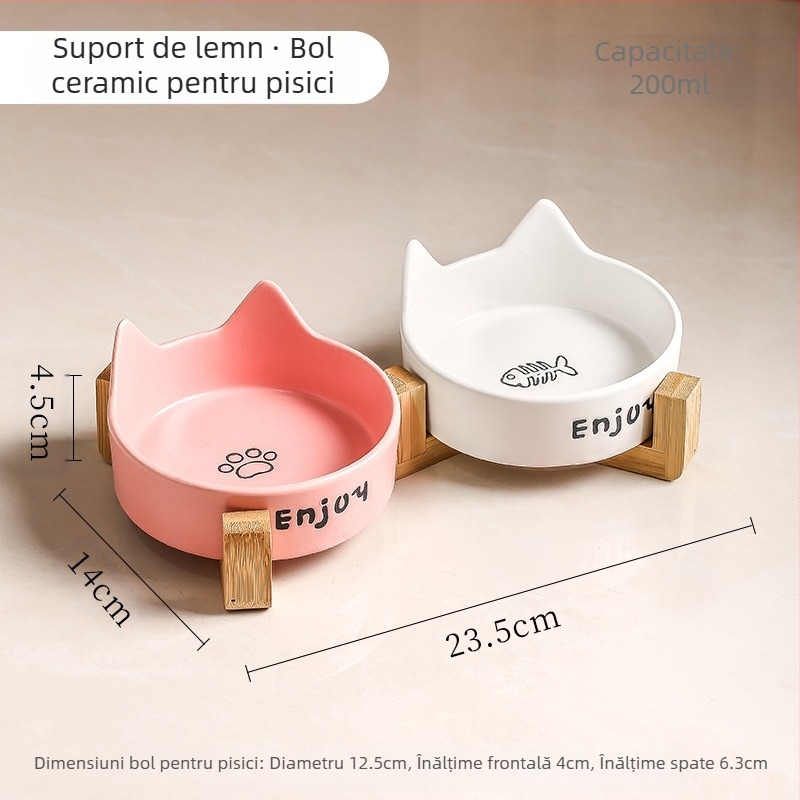 Bol pentru pisici, bol ceramic negru, bol pentru câini, bol negru, bol pentru hrană pentru pisici, băutură pentru câini, bol pentru hrană pentru pisici, bol cu apă pentru animale de companie, anti-șoc