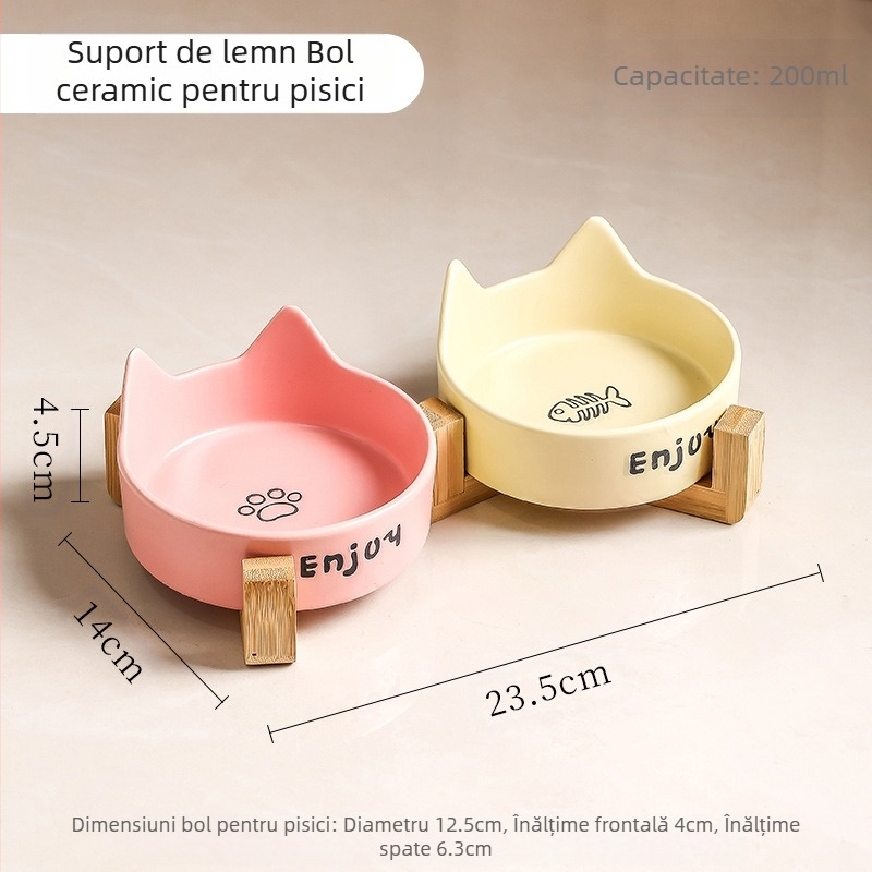 Bol pentru pisici, bol ceramic negru, bol pentru câini, bol negru, bol pentru hrană pentru pisici, băutură pentru câini, bol pentru hrană pentru pisici, bol cu apă pentru animale de companie, anti-șoc