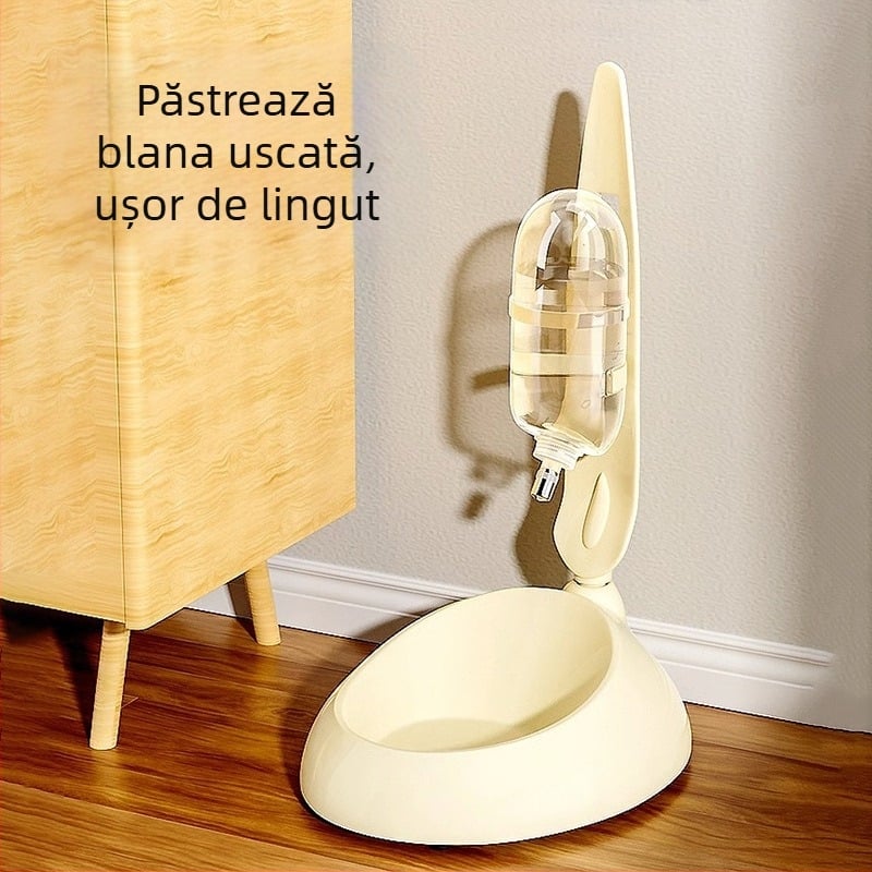Dispenser de apă pentru câini, fără gură umedă, distribuitor de apă pentru pisici și iepuri, distribuitor mobil de apă pentru animale de companie, fără priză, fierbător automat pentru câini