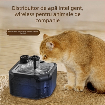 Dispenser de apă pentru animale de companie, element filtrant, fântână de băut, dozator de apă pentru câini și pisici, apă potabilă, bol de apă pentru pisici, dozator inteligent de apă pentru animale de companie