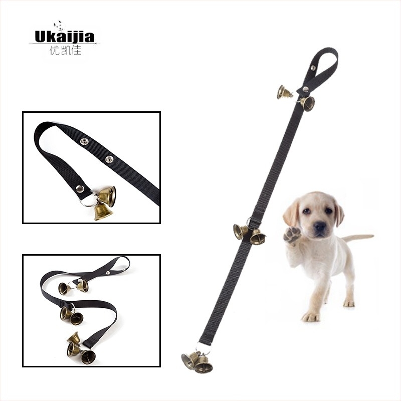 Sonerie Amazon pentru animale de companie, funie, clopoțel de Crăciun din cupru, alertă pentru câini, pentru uz exterior, pandantiv anti-pierdere pentru câini