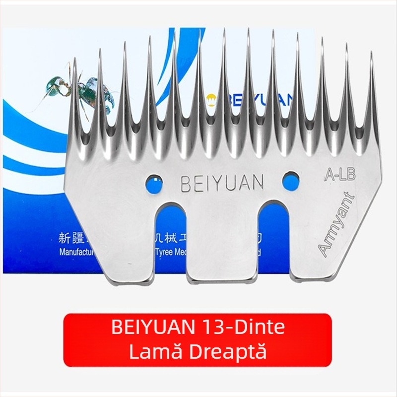 Lamă electrică pentru foarfece de lână, lamă specială pentru mașină de tuns lână, 9 dinți, 13 dinți drepți, lamă pentru mașină de forfecat cu dinți curbați