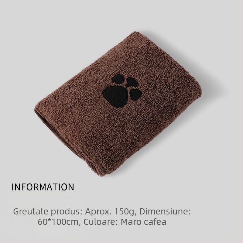 Prosop de baie din microfibră pentru animale de companie, puternic absorbant, cu uscare rapidă, pentru îngrijirea animalelor de companie, prosop pentru animale de companie, cadou pentru animale de companie, câini și pisici