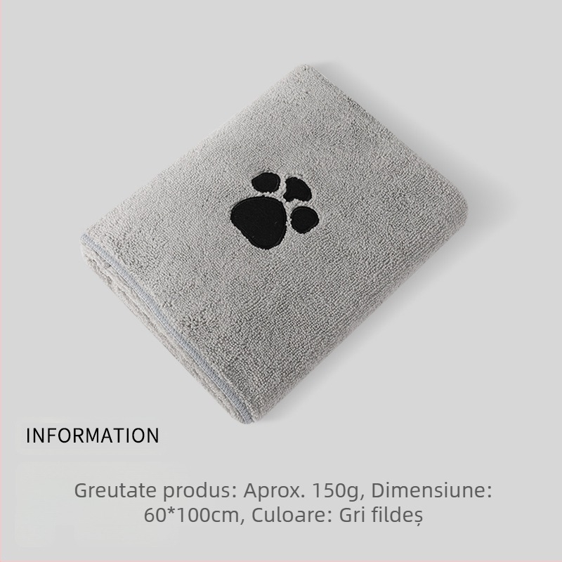 Prosop de baie din microfibră pentru animale de companie, puternic absorbant, cu uscare rapidă, pentru îngrijirea animalelor de companie, prosop pentru animale de companie, cadou pentru animale de companie, câini și pisici