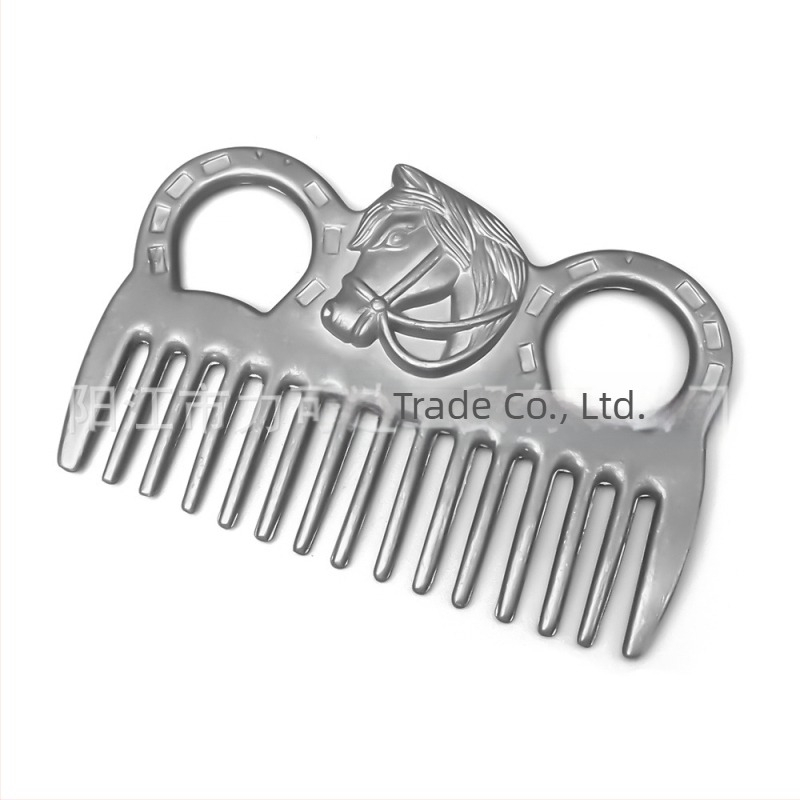 Mâner din lemn pentru animale de companie transfrontalier, pieptene cu nod deschis, pieptene din aliaj de aluminiu, pieptene pentru îngrijirea calului, pieptene cu dinți largi pentru păr, pieptene pentru animale de companie