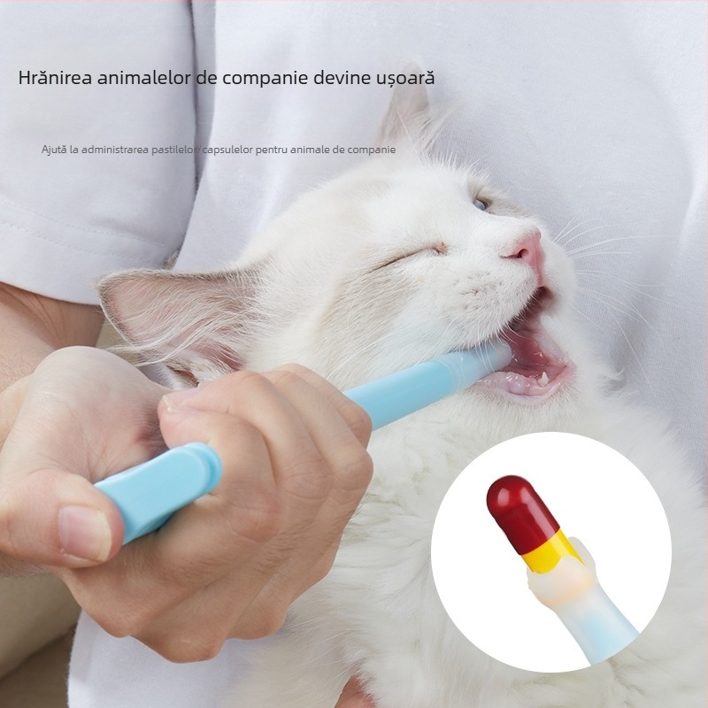 Hrănitor cu medicamente pentru animale de companie, Hrănitor cu medicamente pentru pisici, Hrănitor cu medicamente pentru câini și pisici, Bețișor de hrănire cu medicamente pentru pisici și câini, Hrănitor cu tablete repelent pentru insecte Can Feove