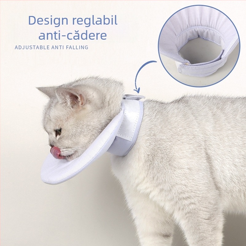 Nou prosop de salivă pentru animale de companie, zgardă multifuncțională pentru animale de companie, zgardă ușoară anti-lingere pentru animale de companie