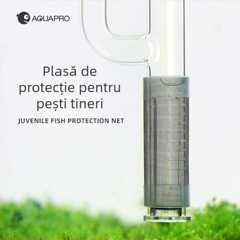 Filtru de pește Enchant, manșon de protecție pentru admisia apei din oțel inoxidabil, manșon de bumbac, plasă de protecție pentru creveți juvenili, capac anti-aspirație pentru pești juvenili