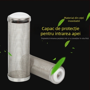 Rezervor de pește din oțel inoxidabil filtru de aspirație gură manșon protector iarbă rezervor creveți rezervor sita de admisie creveți manșon mare dimensiuni mici