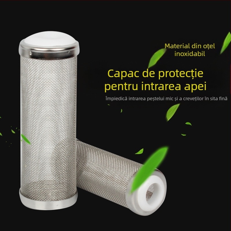Rezervor de pește din oțel inoxidabil filtru de aspirație gură manșon protector iarbă rezervor creveți rezervor sita de admisie creveți manșon mare dimensiuni mici