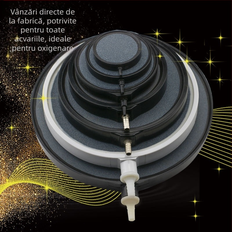 Vânzări directe din fabrică cu placă cu bule de margine, acvariu, pompă de gaz aerată cu placă de gaz din piatră cu bule sinterizată la temperatură înaltă