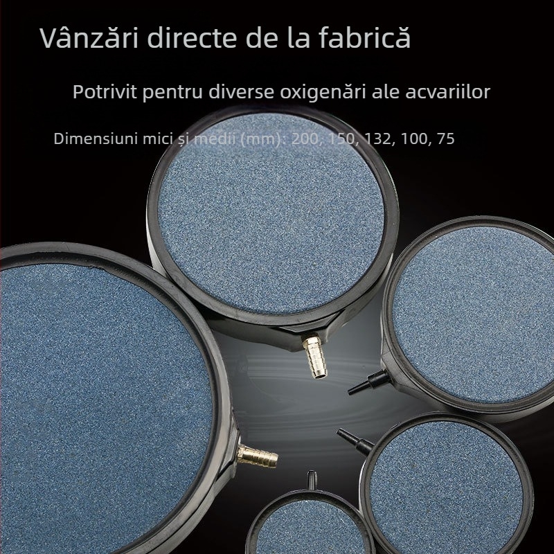 Vânzări directe din fabrică cu placă cu bule de margine, acvariu, pompă de gaz aerată cu placă de gaz din piatră cu bule sinterizată la temperatură înaltă