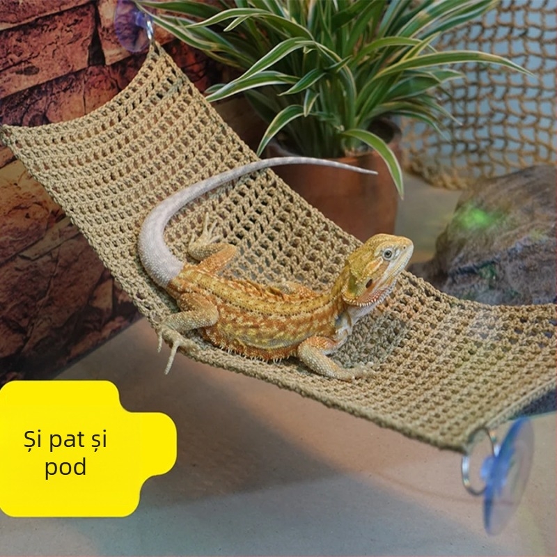 Ventuză împletită hamac hamster jucărie coamă leu șopârlă animal de companie somn alpinism animale de companie hrănire termostat leagăn alpinism plasă